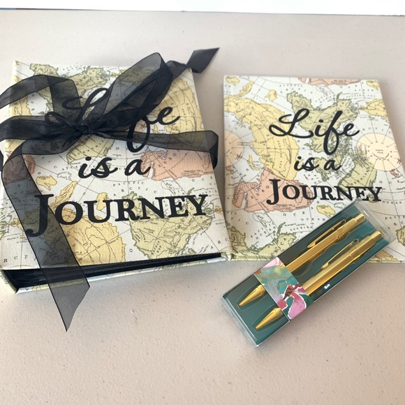 Other - Journal with matching photo album plus Anthro Pens